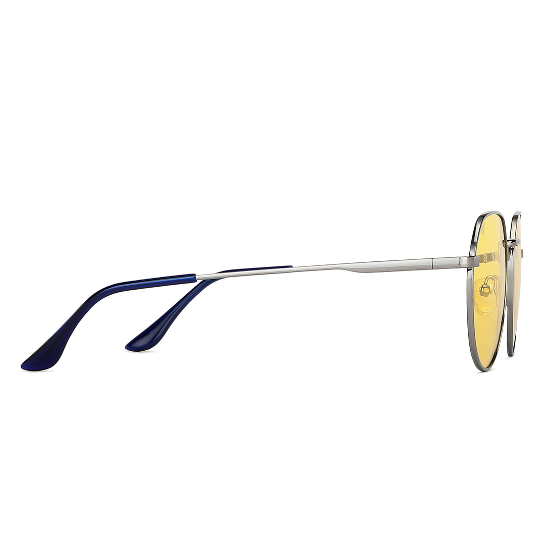 Vincent Chase Online Gunmetal Full Rim Geometric left side