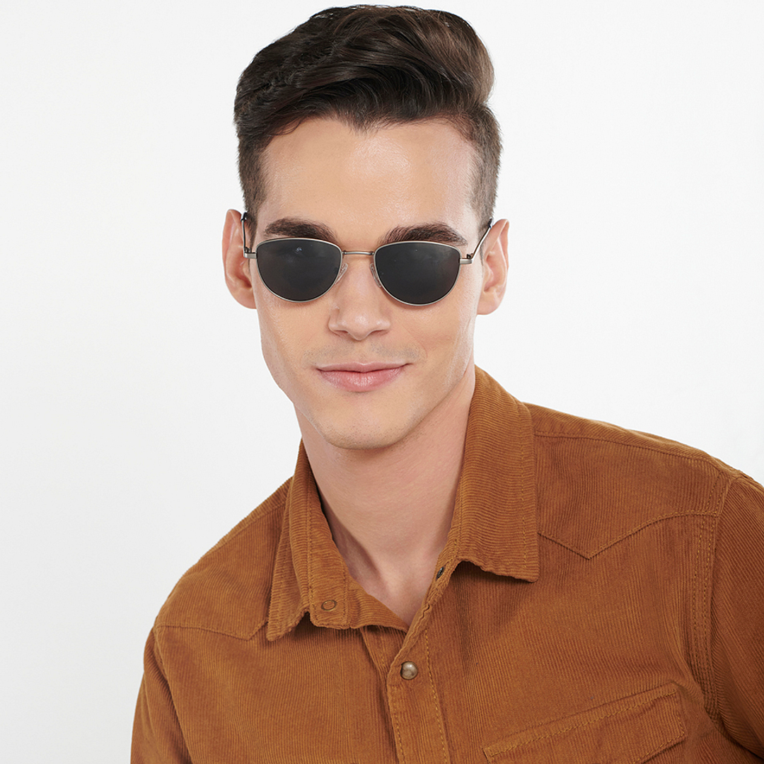 Vincent Chase Online Gunmetal Full Rim Cat Eye right side