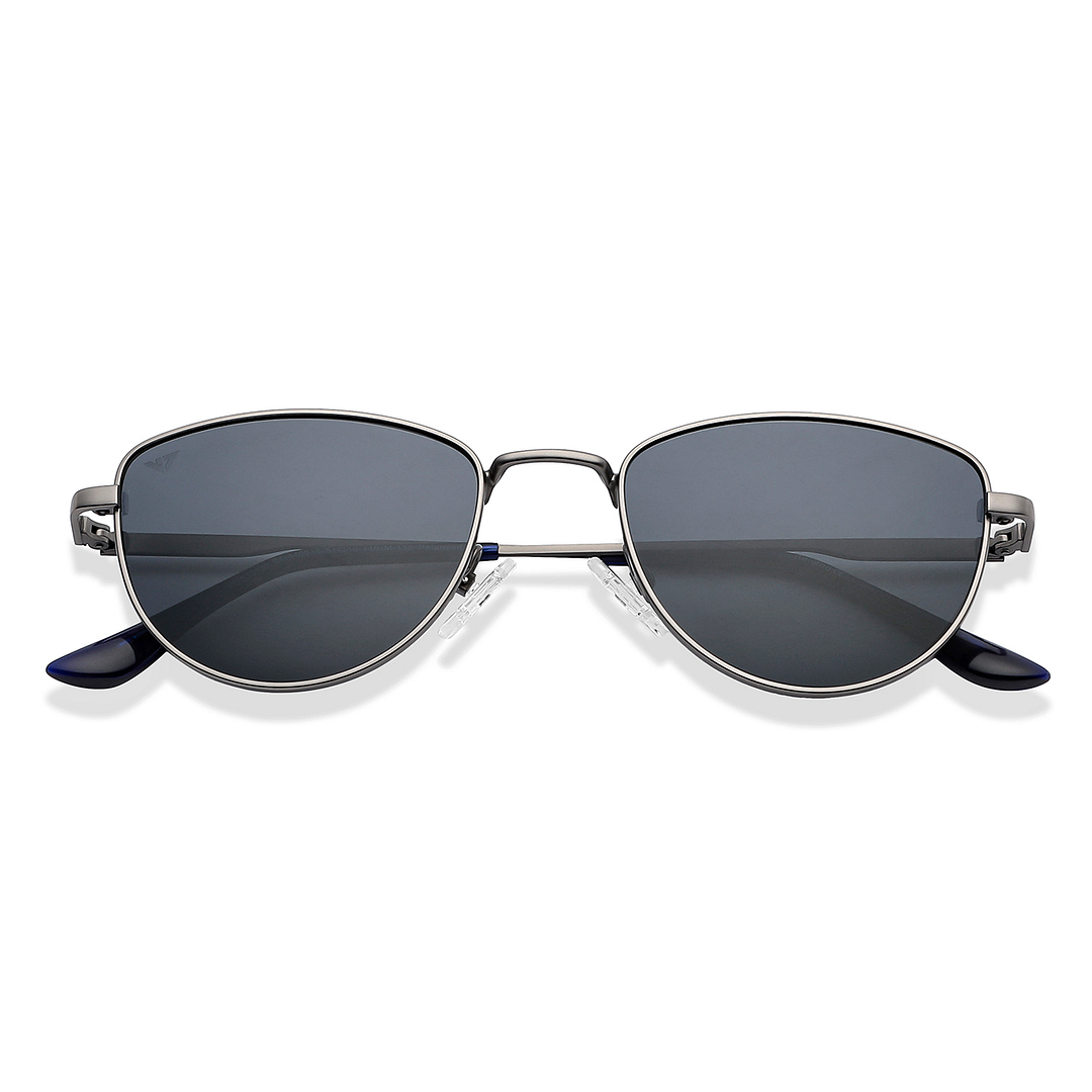 Vincent Chase Online Gunmetal Full Rim Cat Eye left side