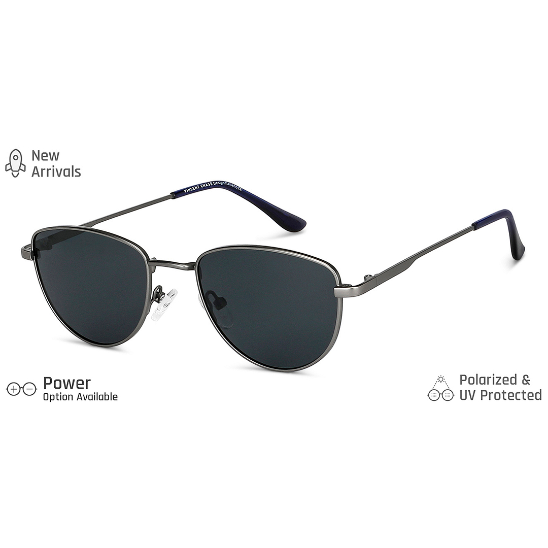 Vincent Chase Online Gunmetal Full Rim Cat Eye right side