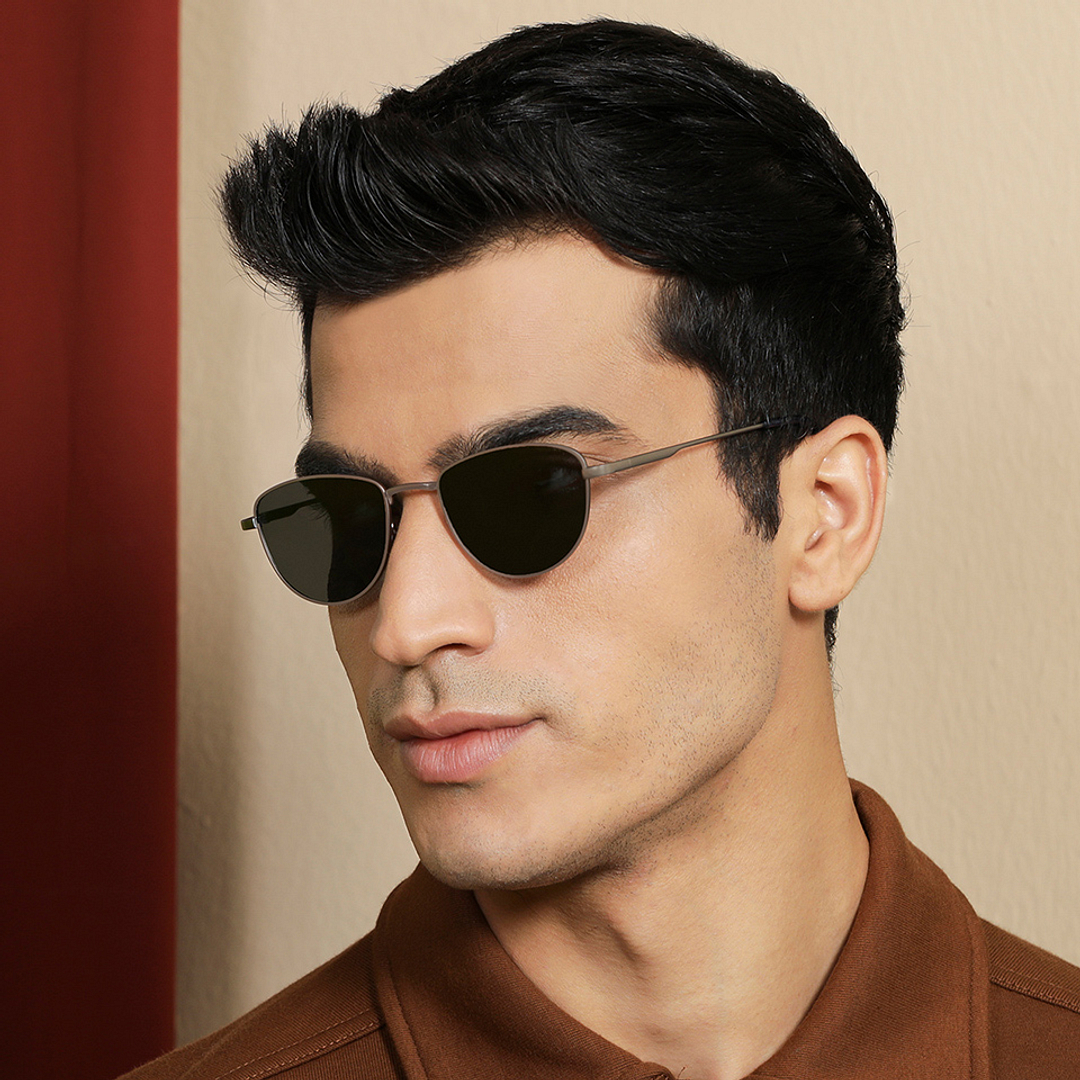 Vincent Chase Online Gunmetal Full Rim Cat Eye right side