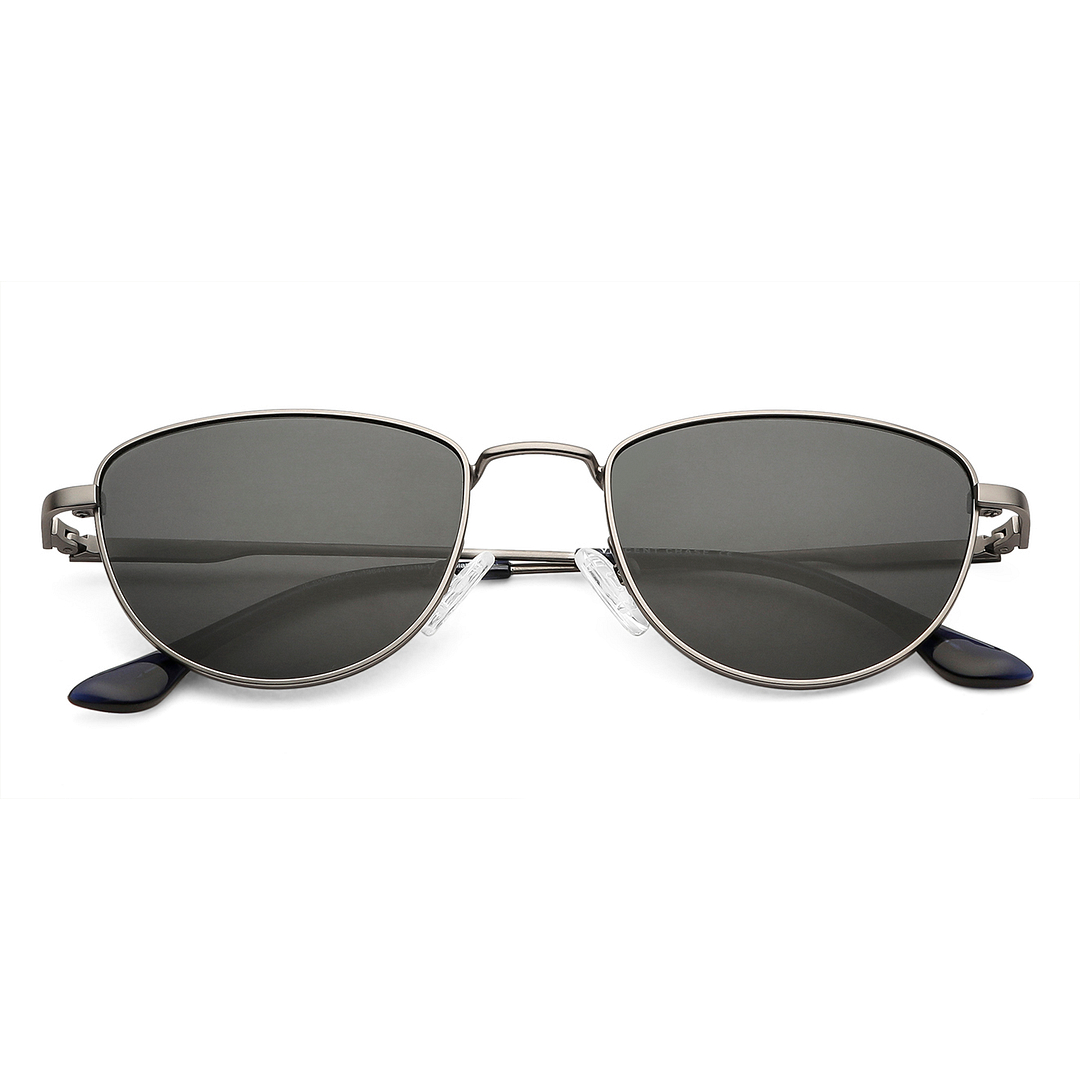 Vincent Chase Online Gunmetal Full Rim Cat Eye left side