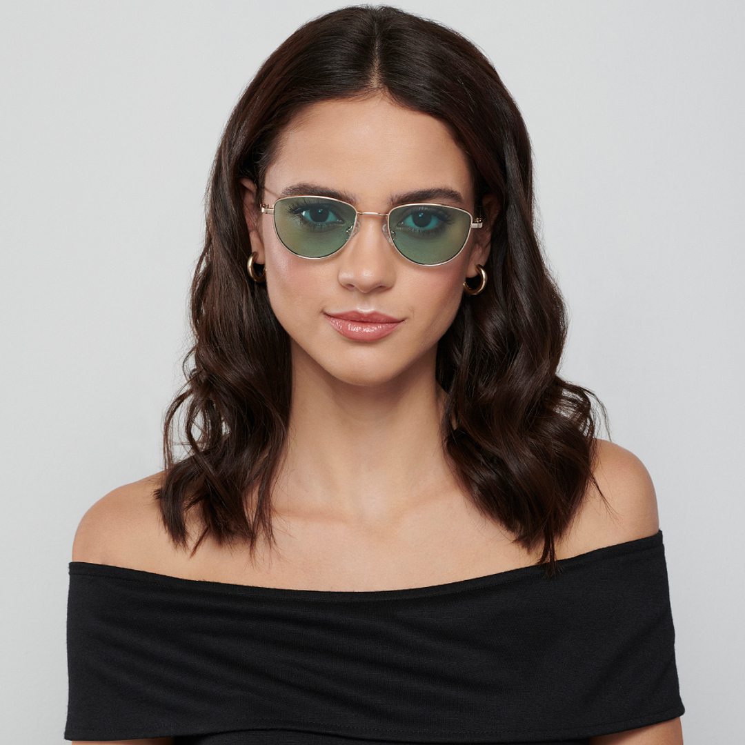 Vincent Chase Online Gold Full Rim Cat Eye left side