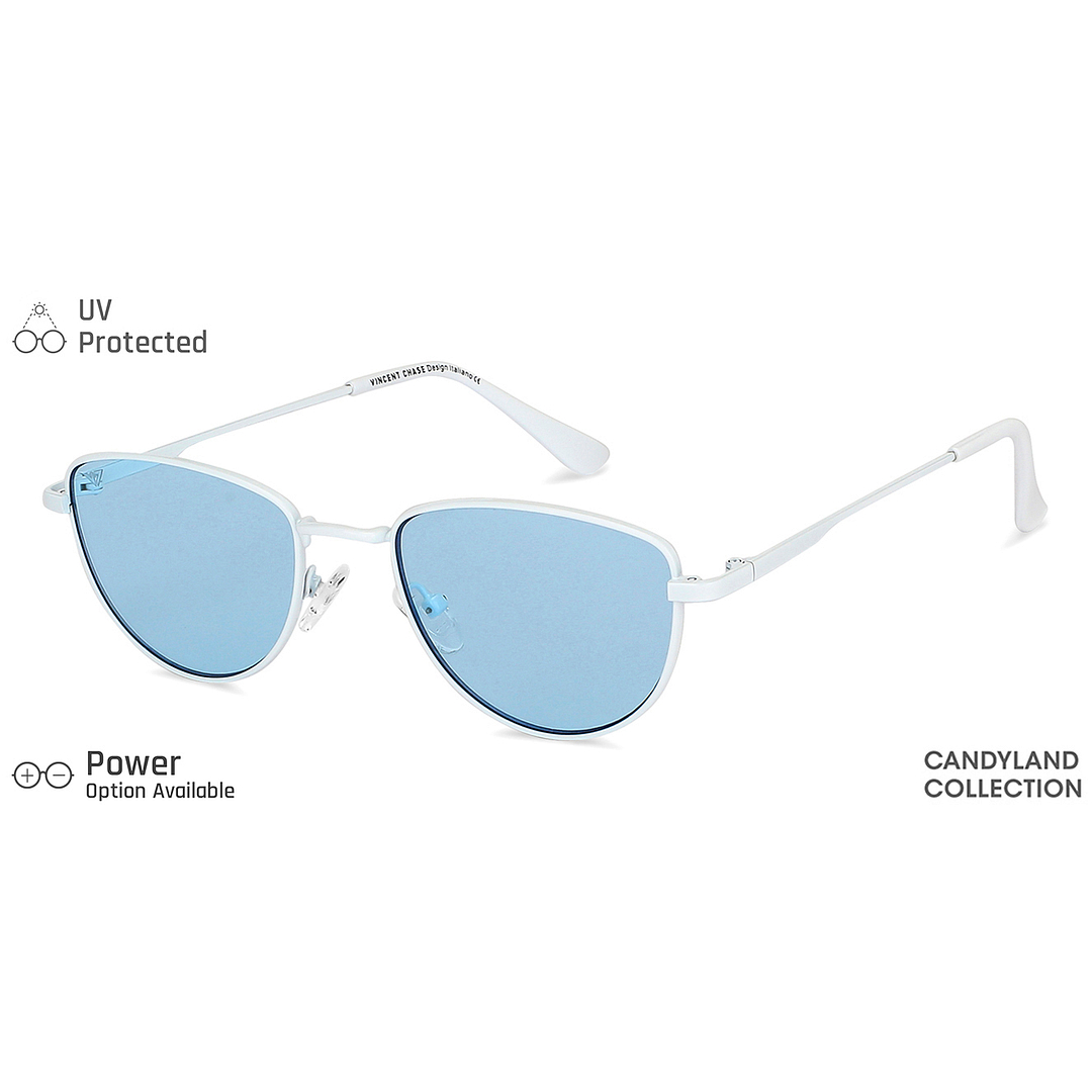 Vincent Chase Online White Full Rim Cat Eye right side