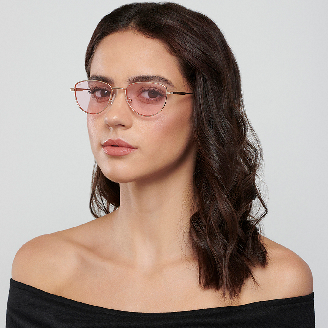 Vincent Chase Online Gold Full Rim Cat Eye right side