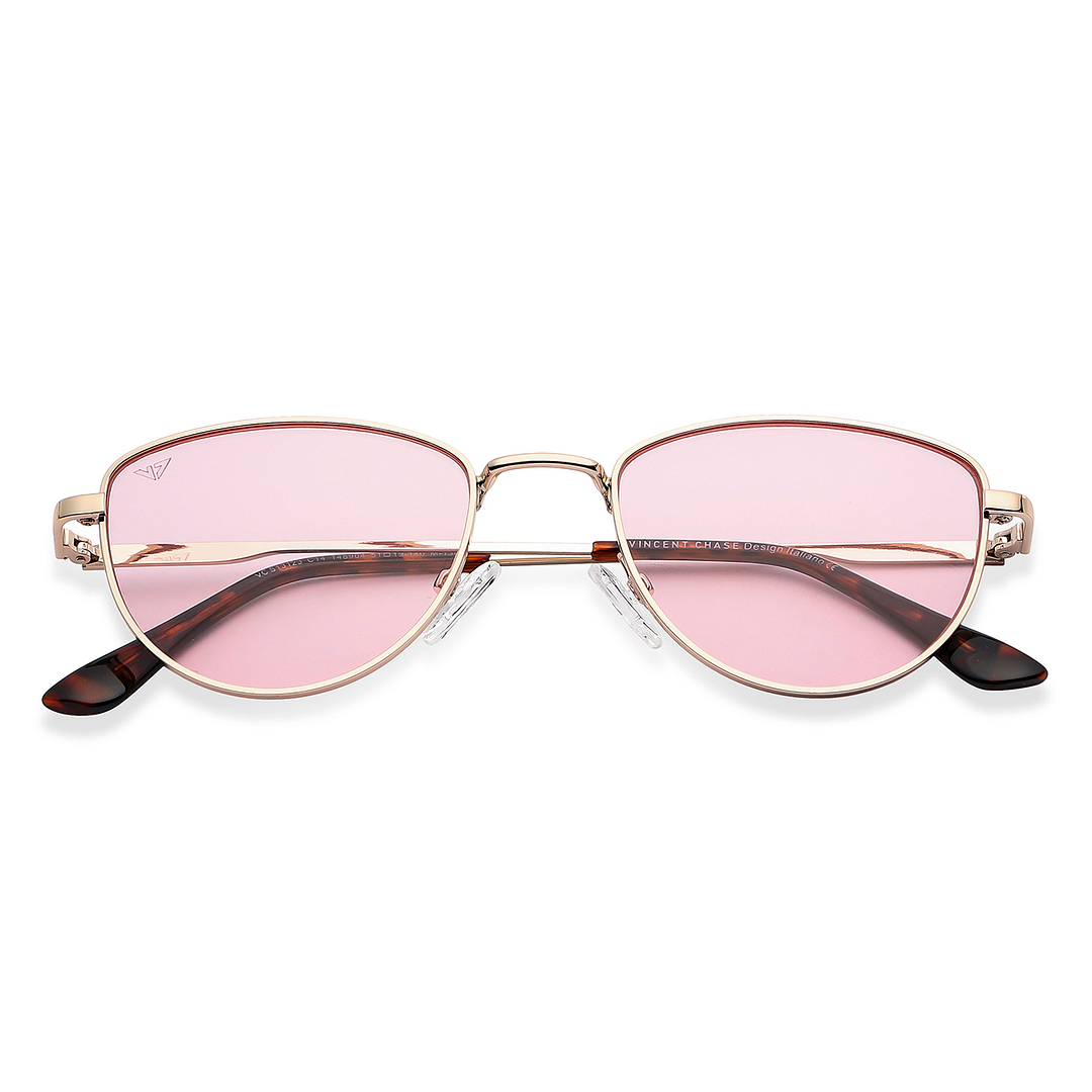 Vincent Chase Online Gold Full Rim Cat Eye left side