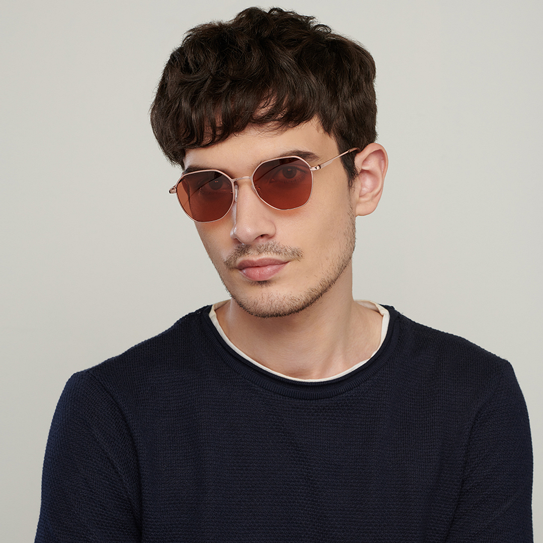 Vincent Chase Online Gold Full Rim Geometric right side