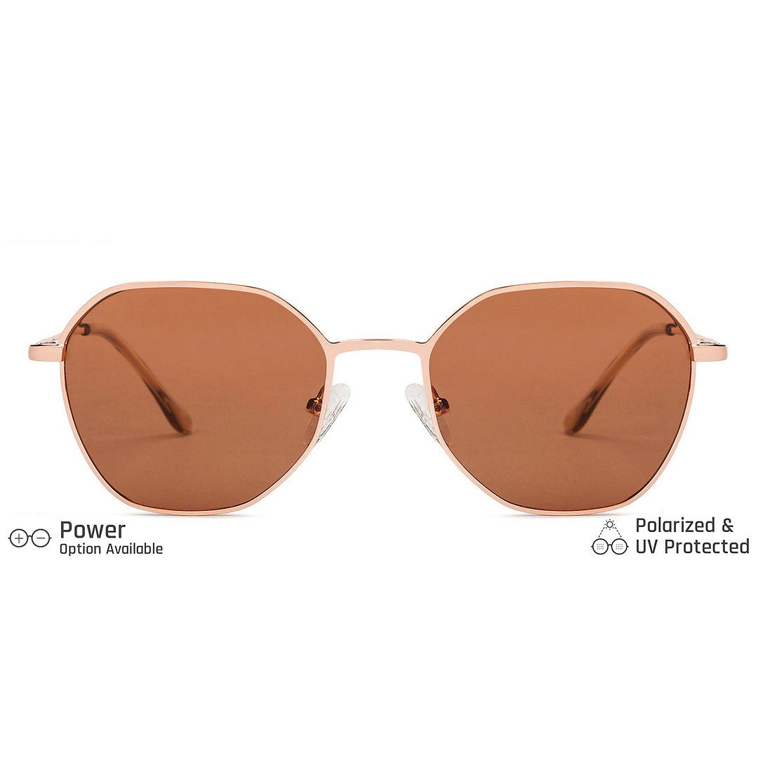 Vincent Chase Online Gold Full Rim Geometric left side
