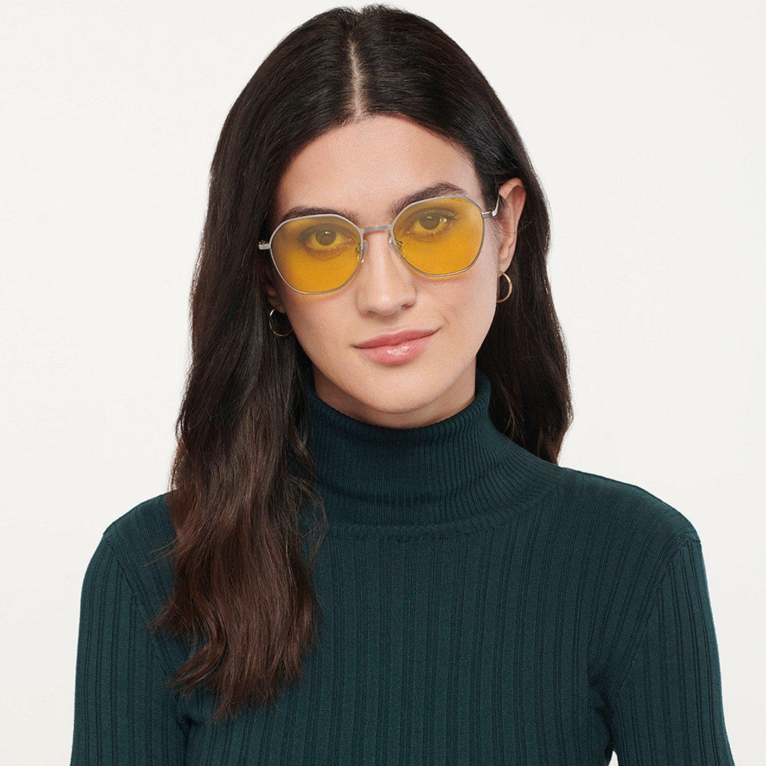 Vincent Chase Online Gunmetal Full Rim Geometric right side