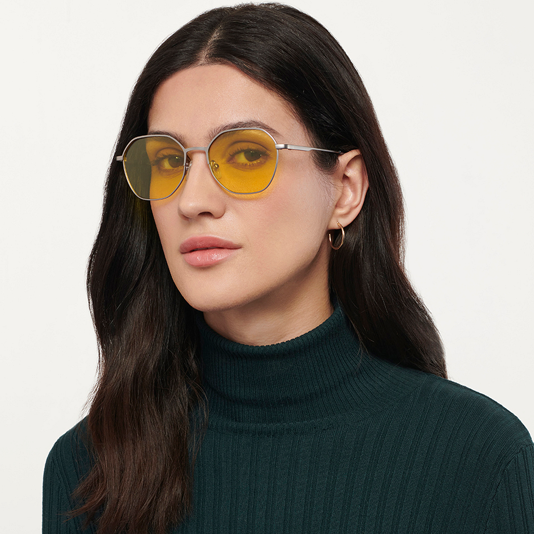 Vincent Chase Online Gunmetal Full Rim Geometric left side