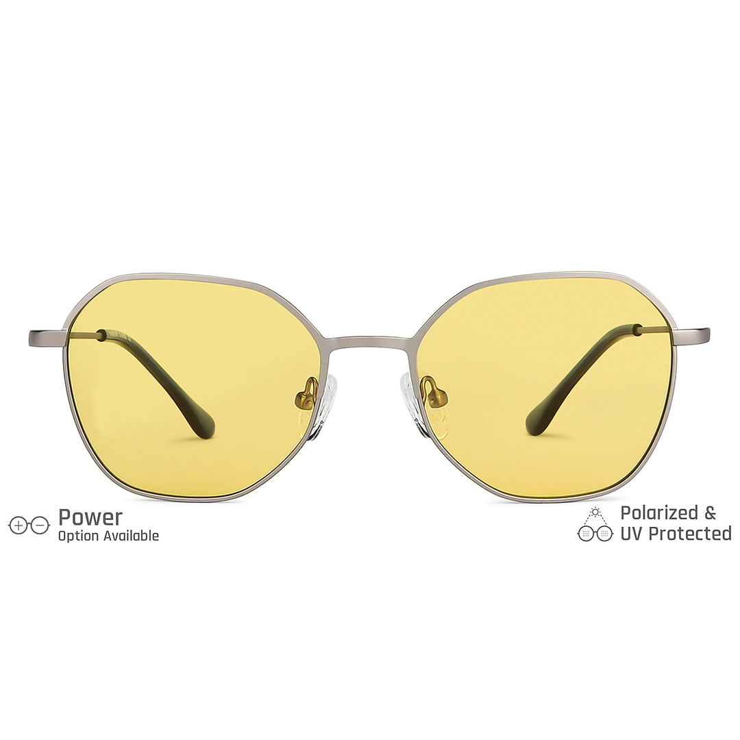 Vincent Chase Online Gunmetal Full Rim Geometric left side