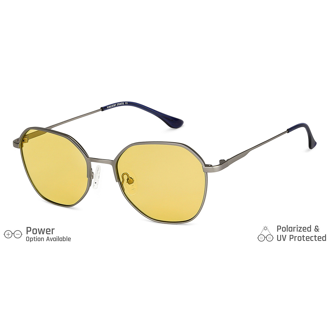 Vincent Chase Online Gunmetal Full Rim Geometric right side