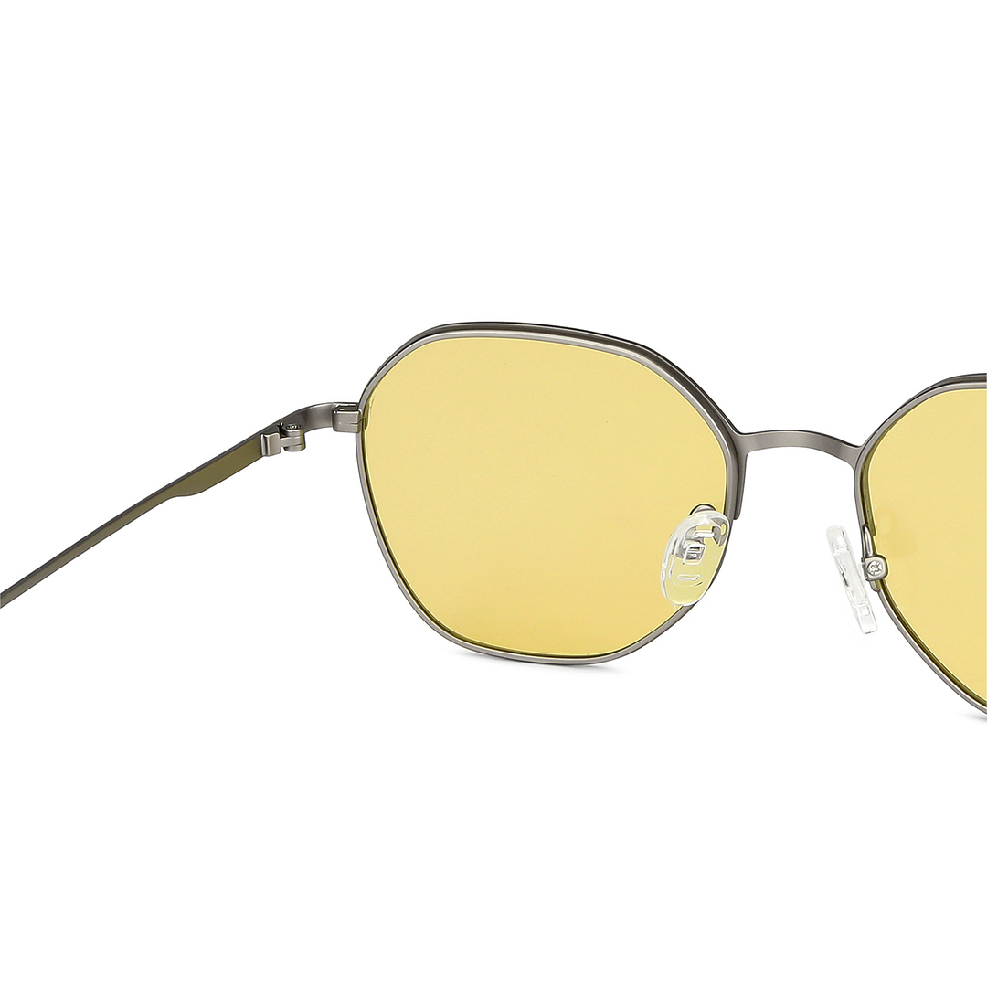 Vincent Chase Online Gunmetal Full Rim Geometric left side