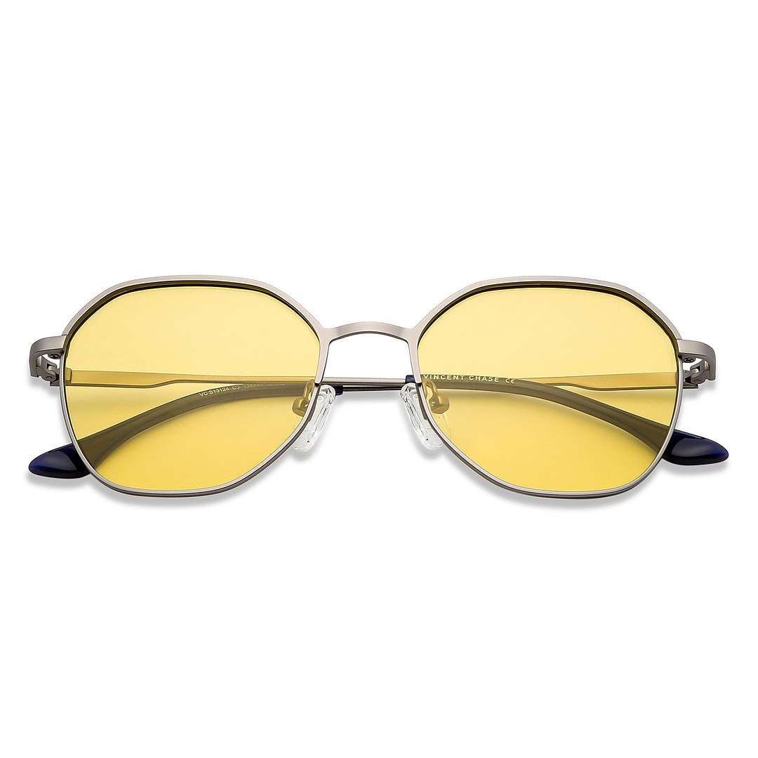 Vincent Chase Online Gunmetal Full Rim Geometric right side