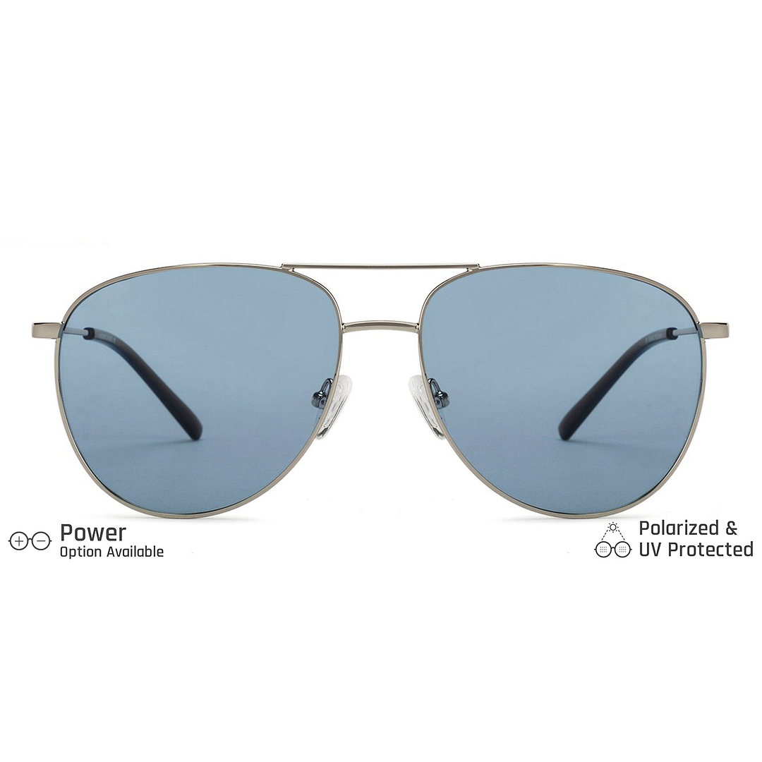 Vincent Chase Online Silver Full Rim Aviator left side