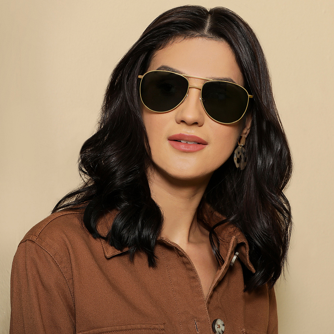 Vincent Chase Online Gold Full Rim Aviator right side