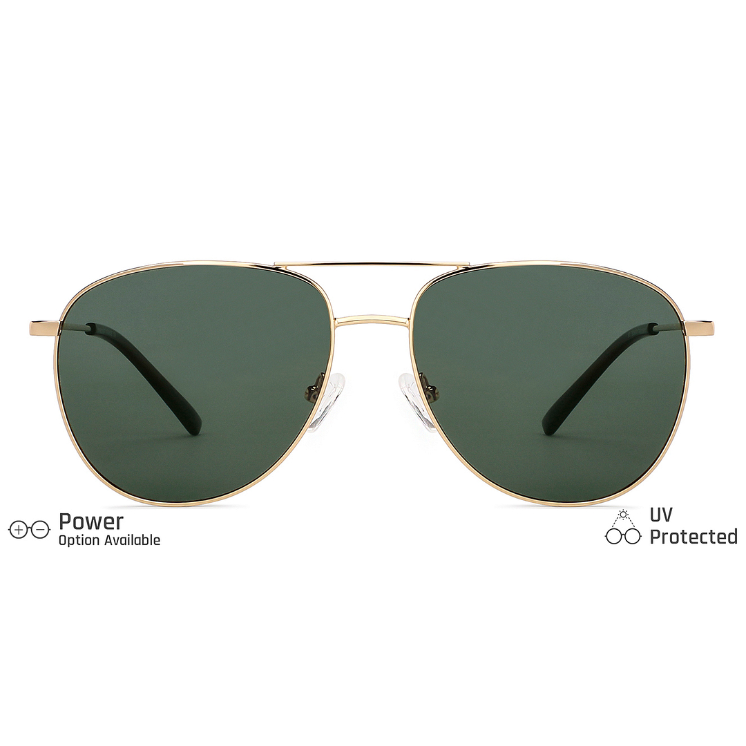 Vincent Chase Online Gold Full Rim Aviator left side