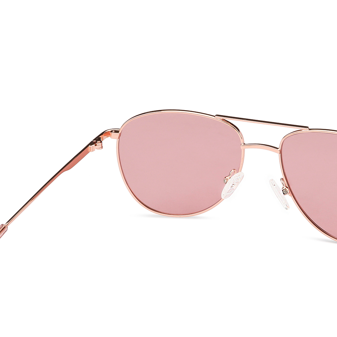 Vincent Chase Online Gold Full Rim Aviator left side