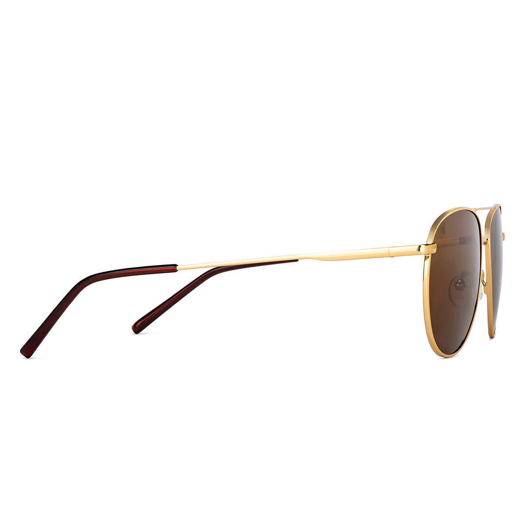 Vincent Chase Online Gold Full Rim Aviator left side
