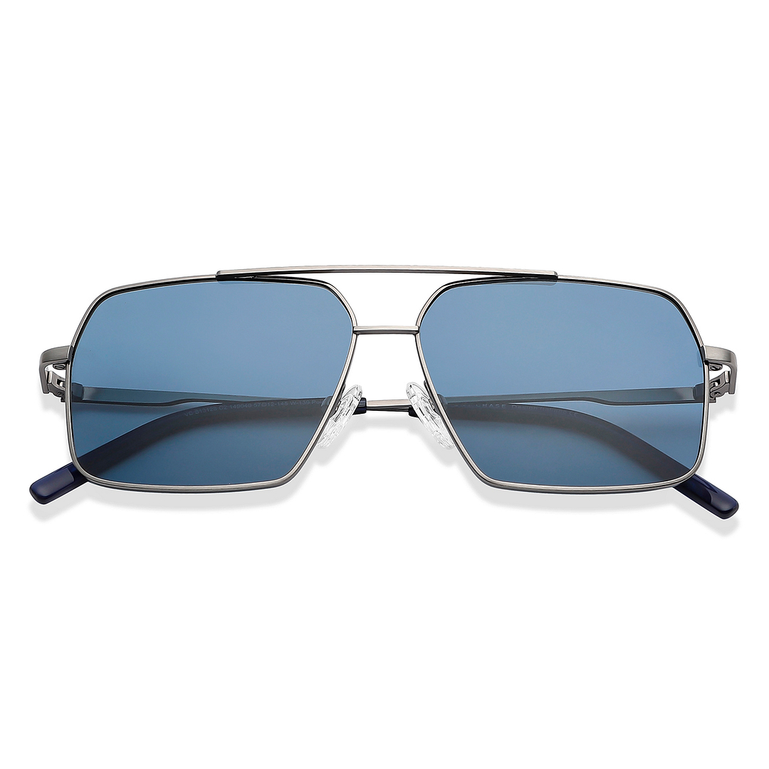 Vincent Chase Online Gunmetal Full Rim Rectangle left side
