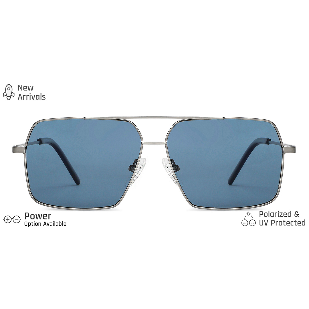 Vincent Chase Online Gunmetal Full Rim Rectangle left side
