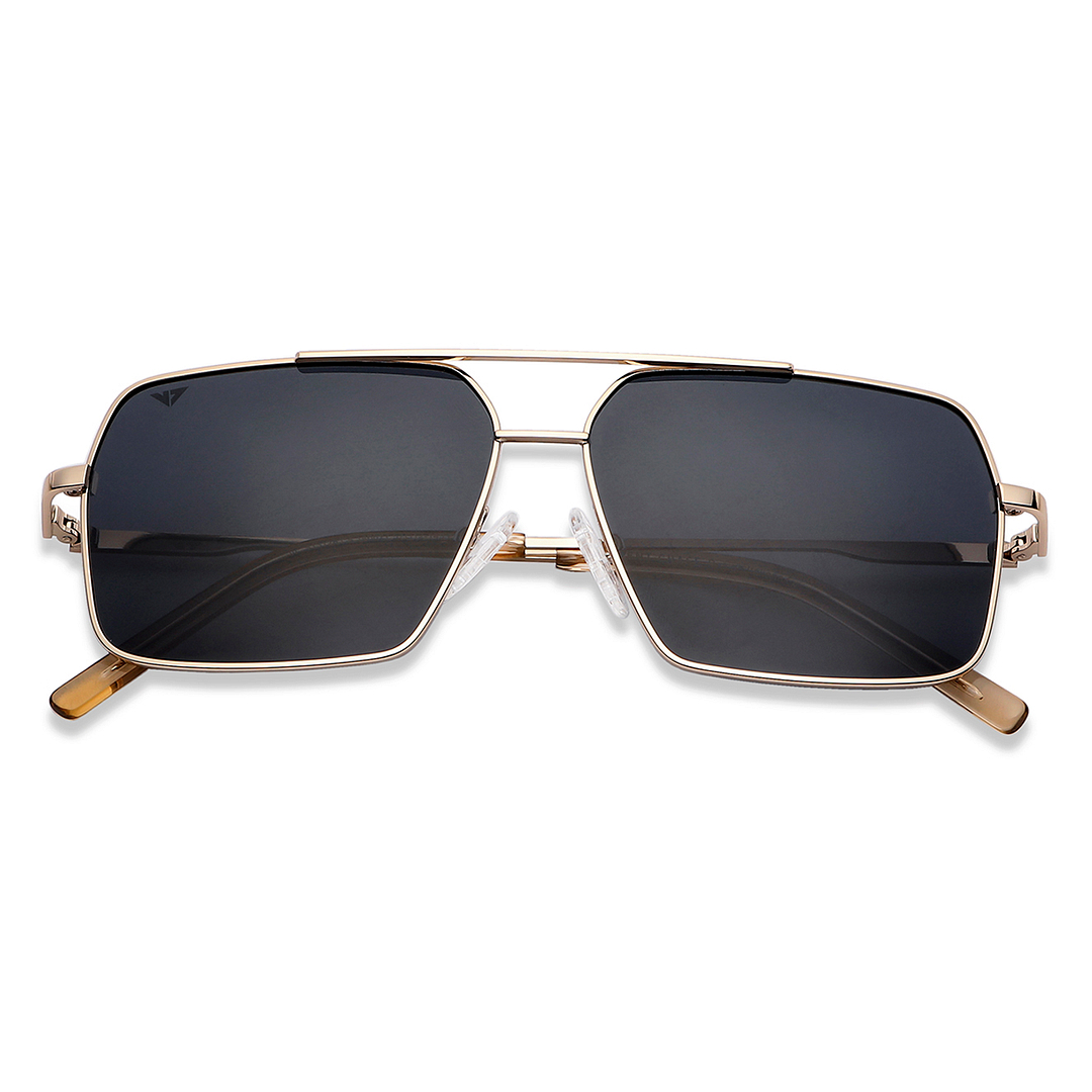 Vincent Chase Polarized Gold Full Rim Rectangle left side