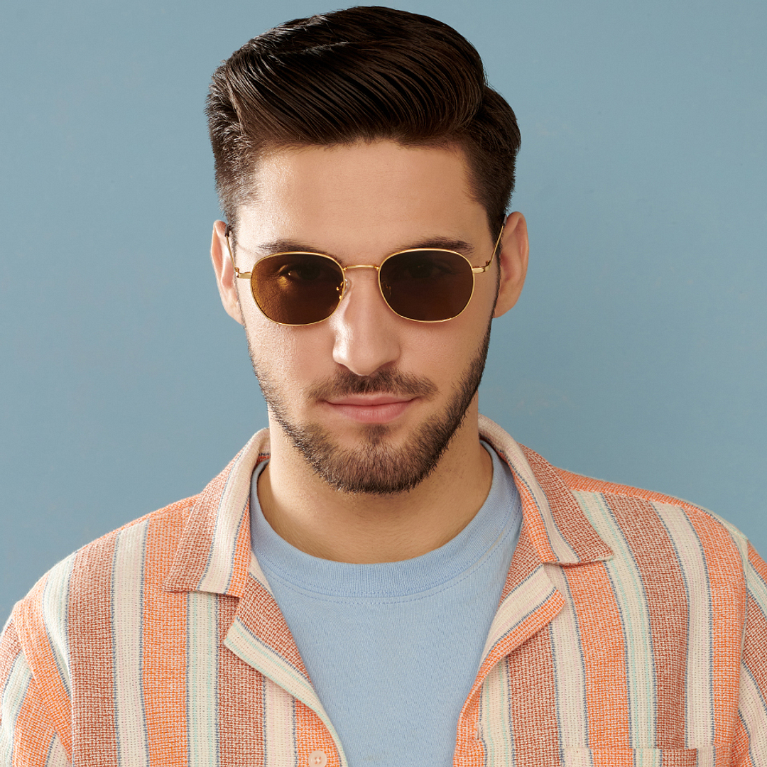 Vincent Chase Online Gold Full Rim Round right side