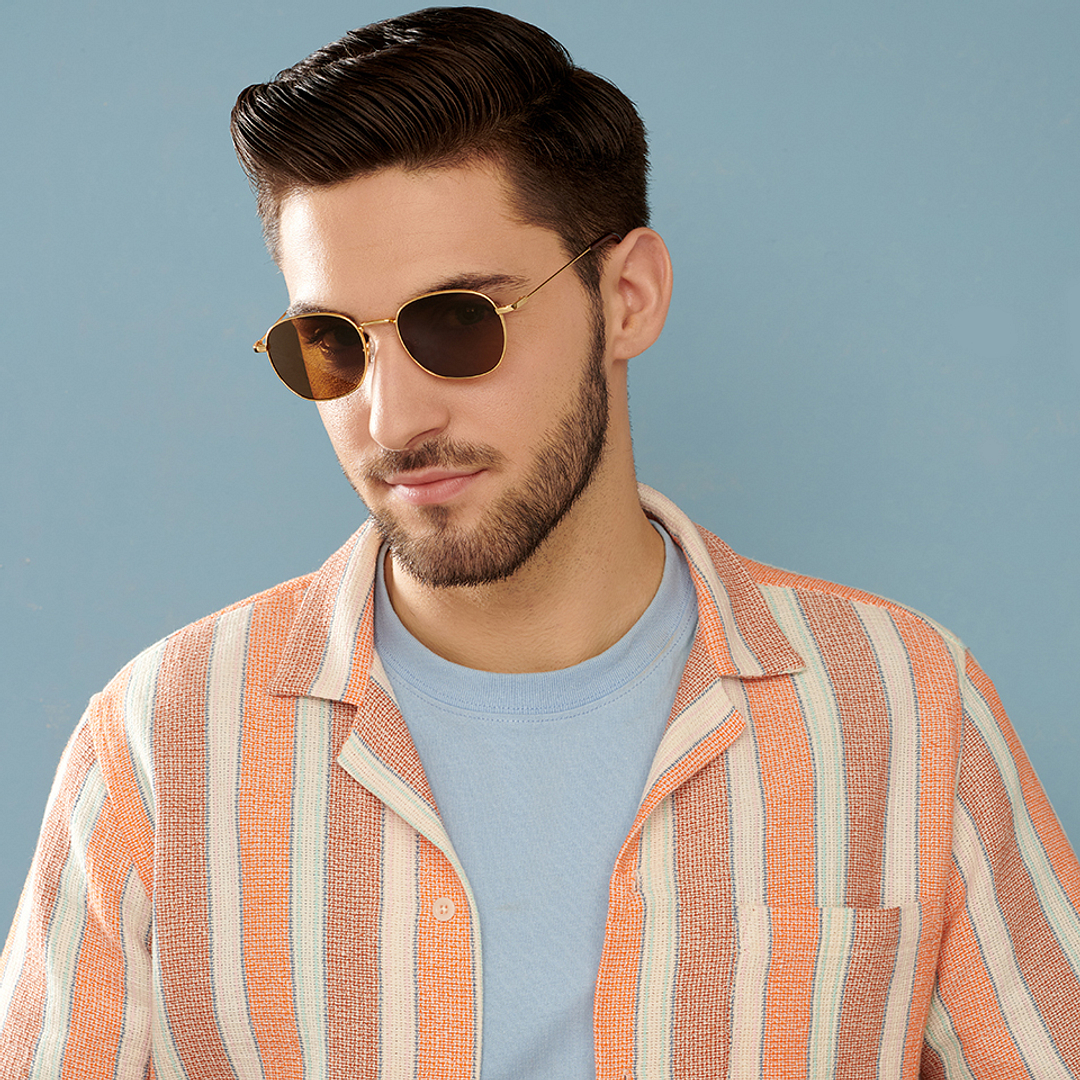 Vincent Chase Online Gold Full Rim Round left side