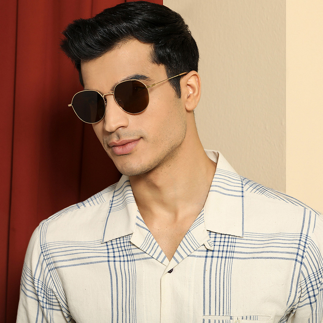 Vincent Chase Online Gold Full Rim Round right side