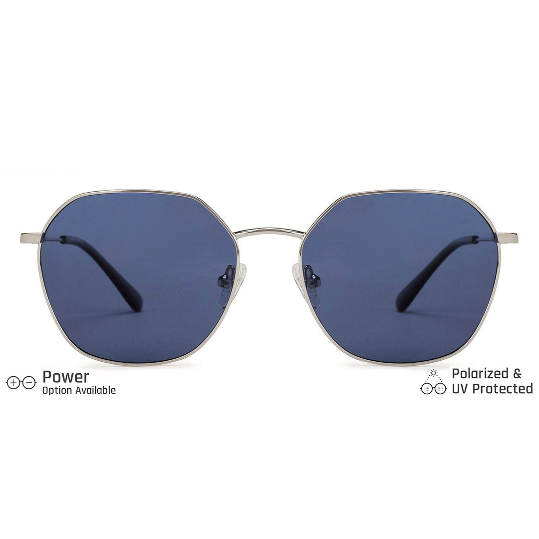 Vincent Chase Online Silver Full Rim Geometric left side