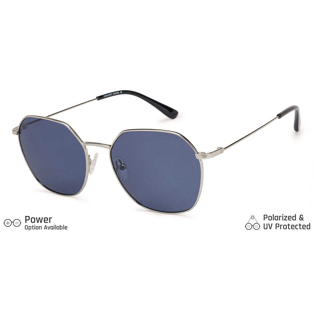 Vincent Chase Online Silver Full Rim Geometric right side