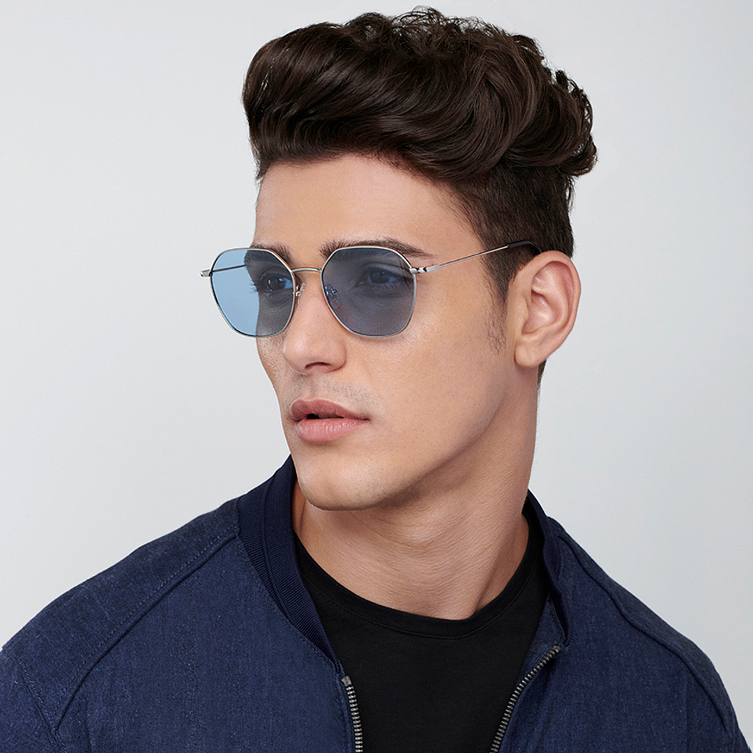 Vincent Chase Online Silver Full Rim Geometric right side