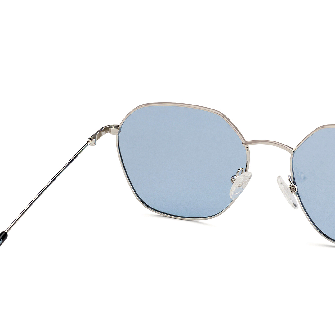 Vincent Chase Online Silver Full Rim Geometric left side