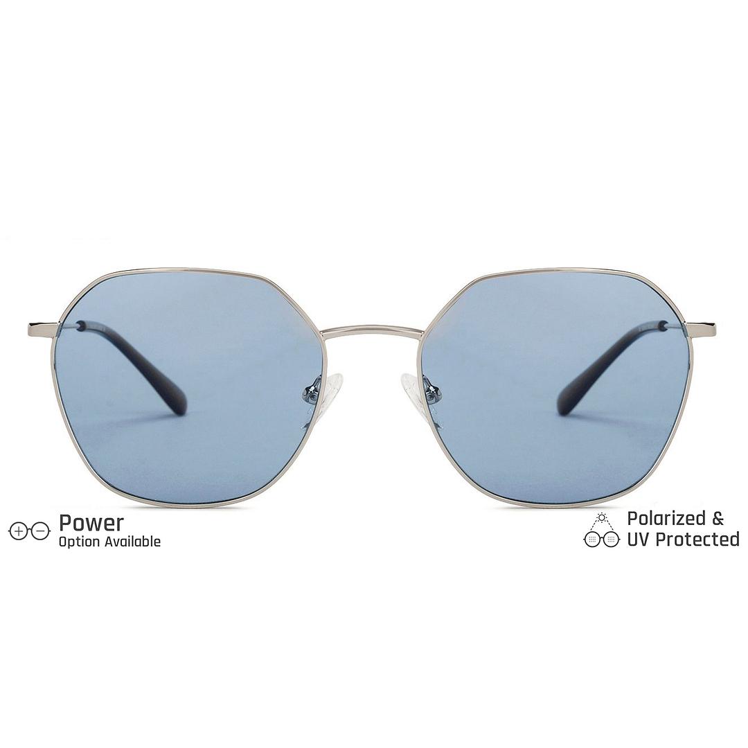 Vincent Chase Online Silver Full Rim Geometric left side