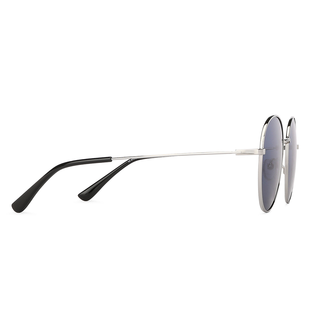 Vincent Chase Online Silver Full Rim Round left side