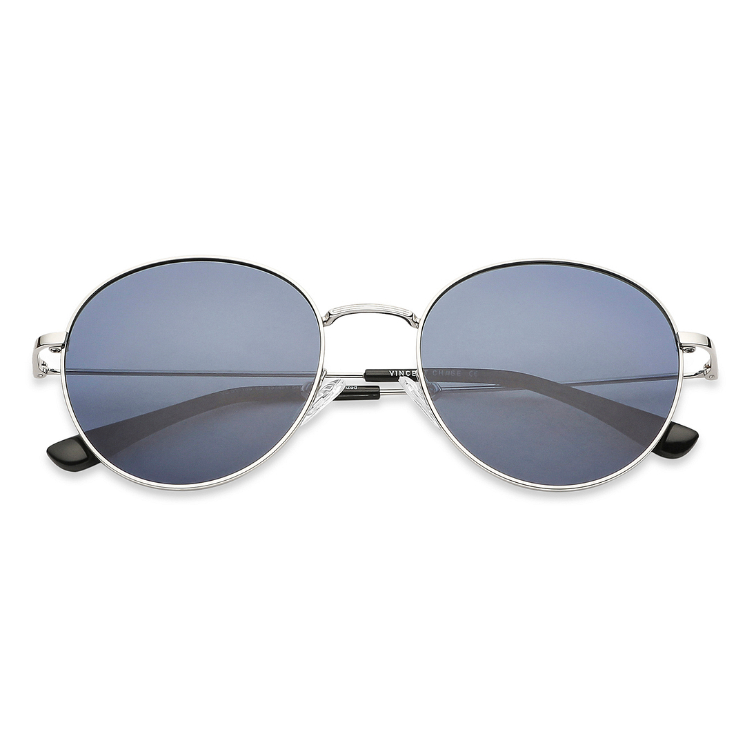 Vincent Chase Online Silver Full Rim Round left side
