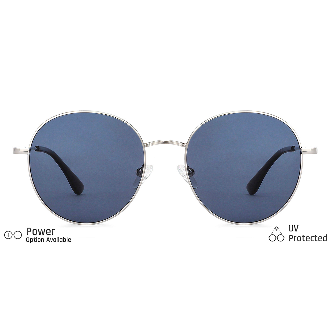 Vincent Chase Online Silver Full Rim Round left side