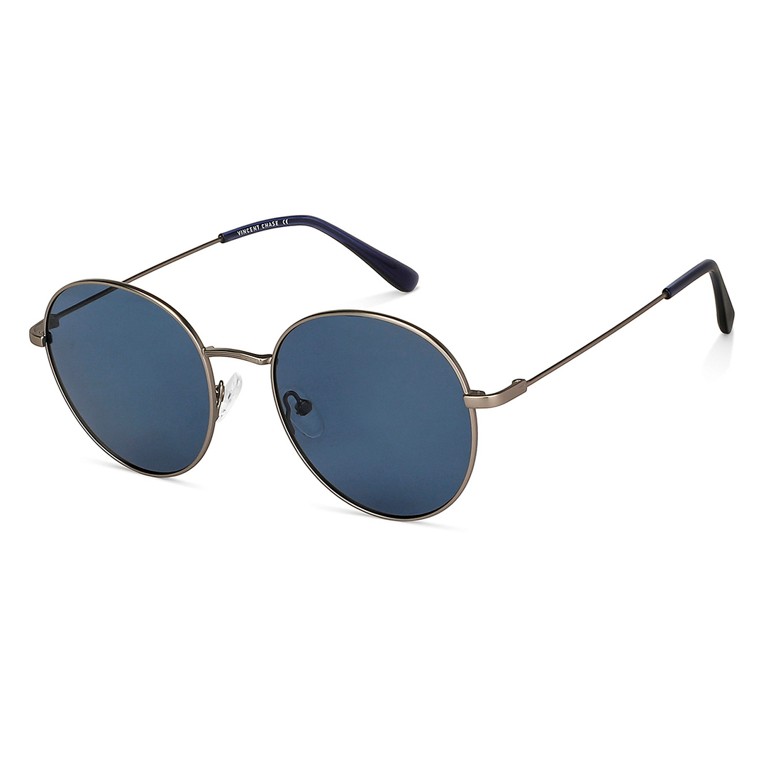 Vincent Chase Online Gunmetal Full Rim Round right side