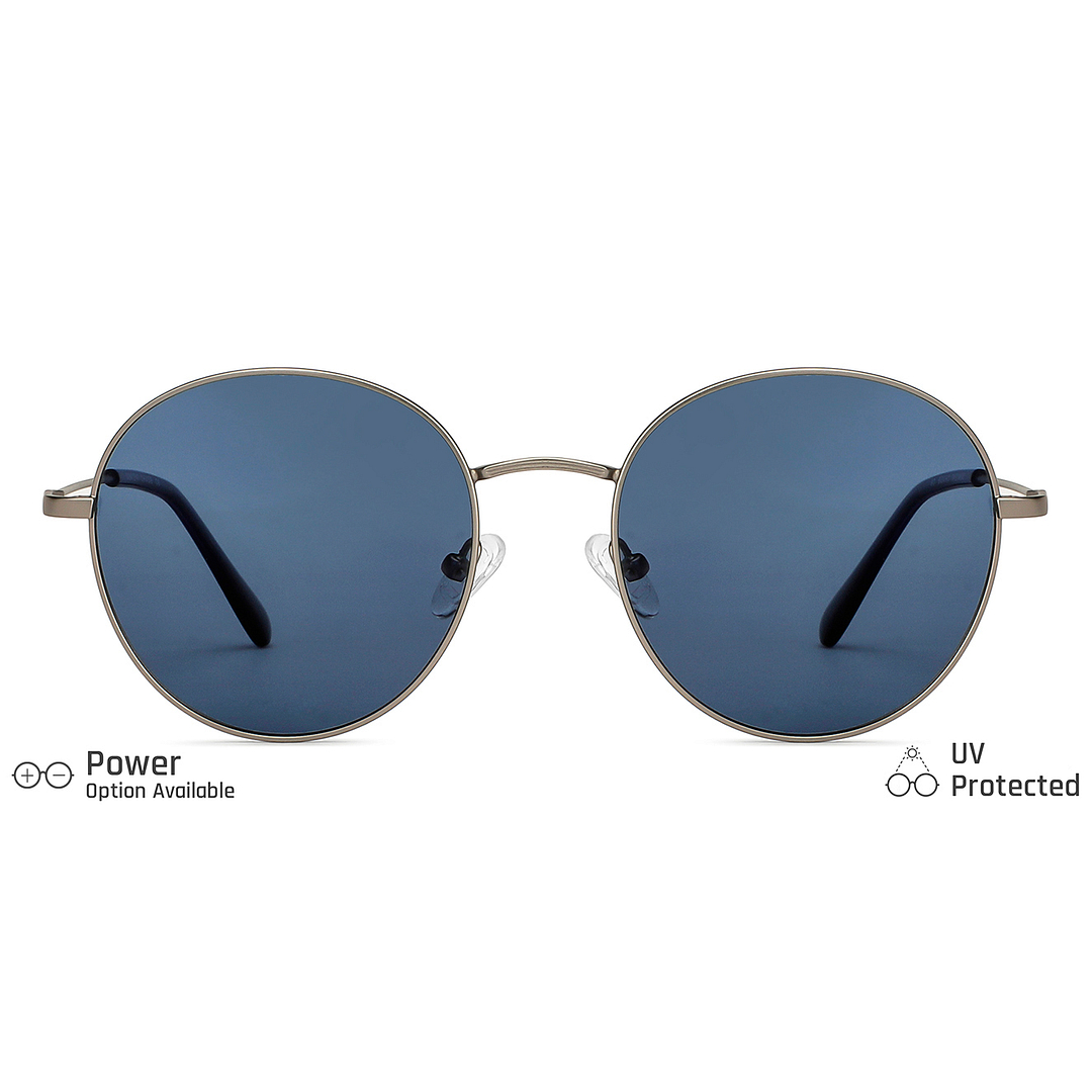 Vincent Chase Online Gunmetal Full Rim Round left side