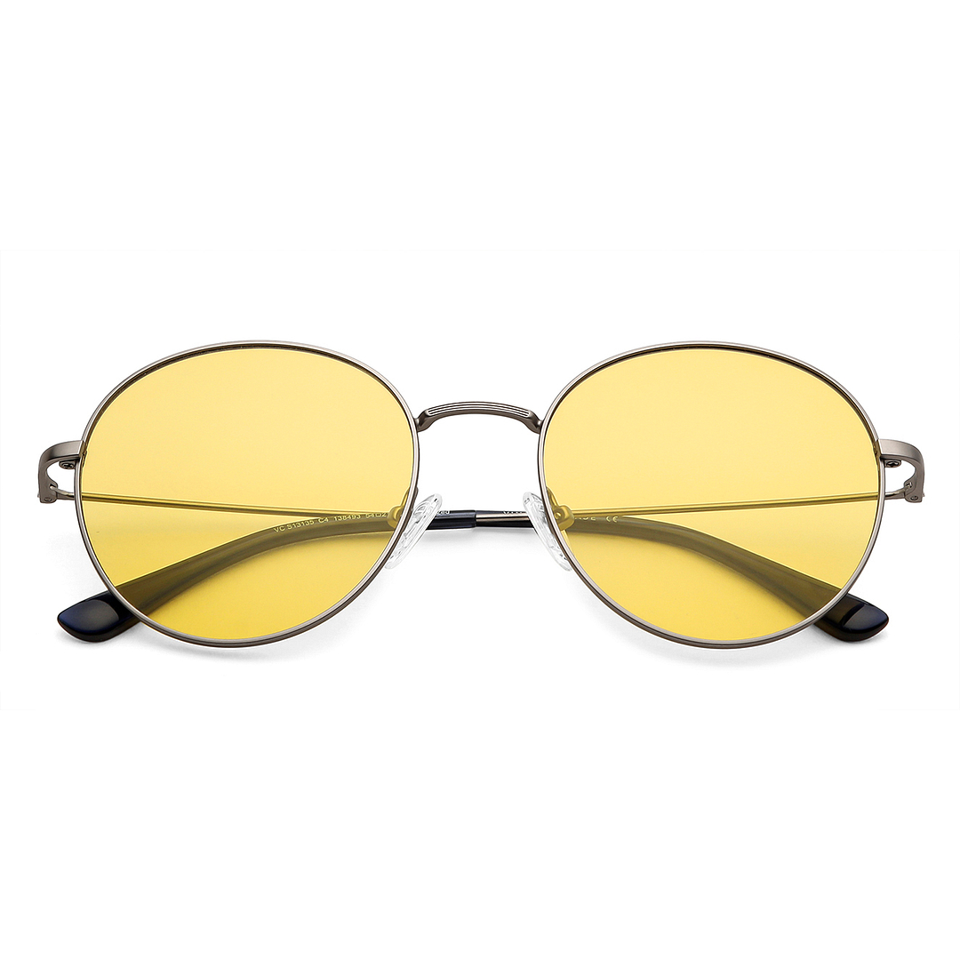 Vincent Chase Online Silver Full Rim Round left side