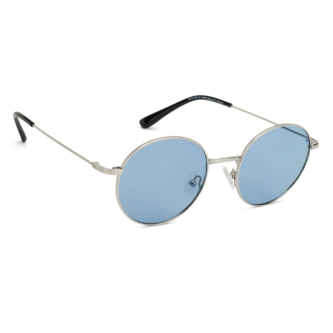 Vincent Chase Online Silver Full Rim Round left side