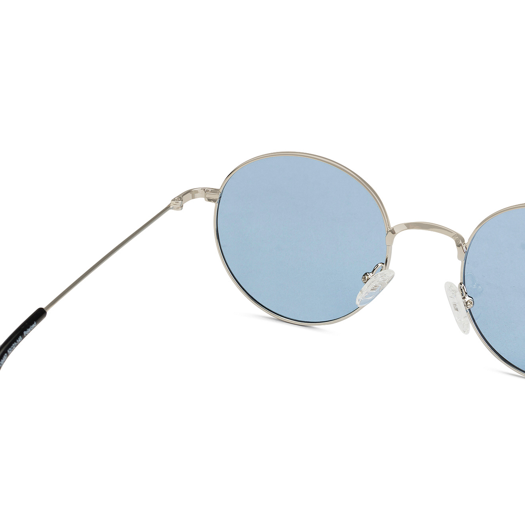 Vincent Chase Online Silver Full Rim Round left side