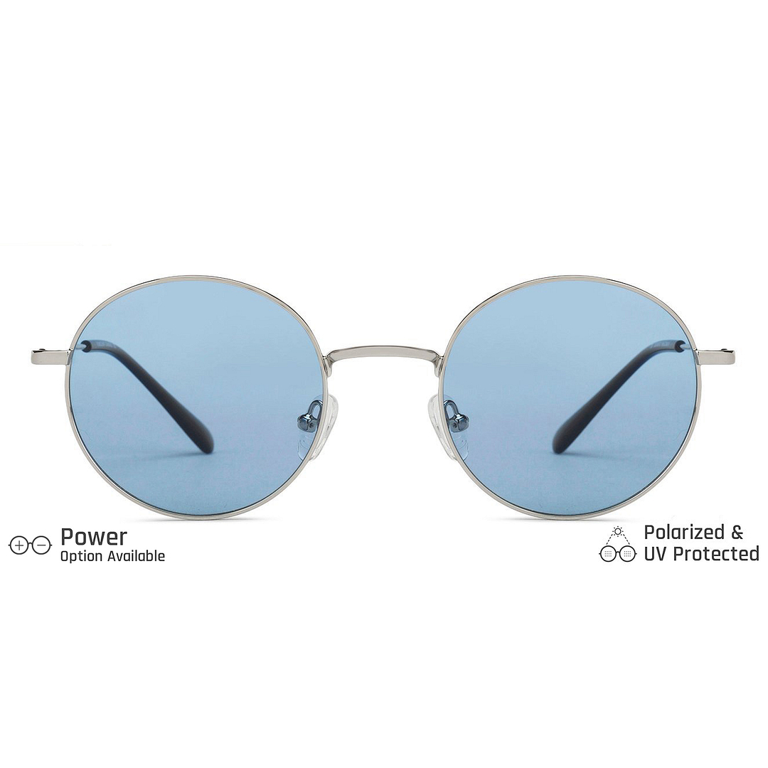 Vincent Chase Online Silver Full Rim Round left side