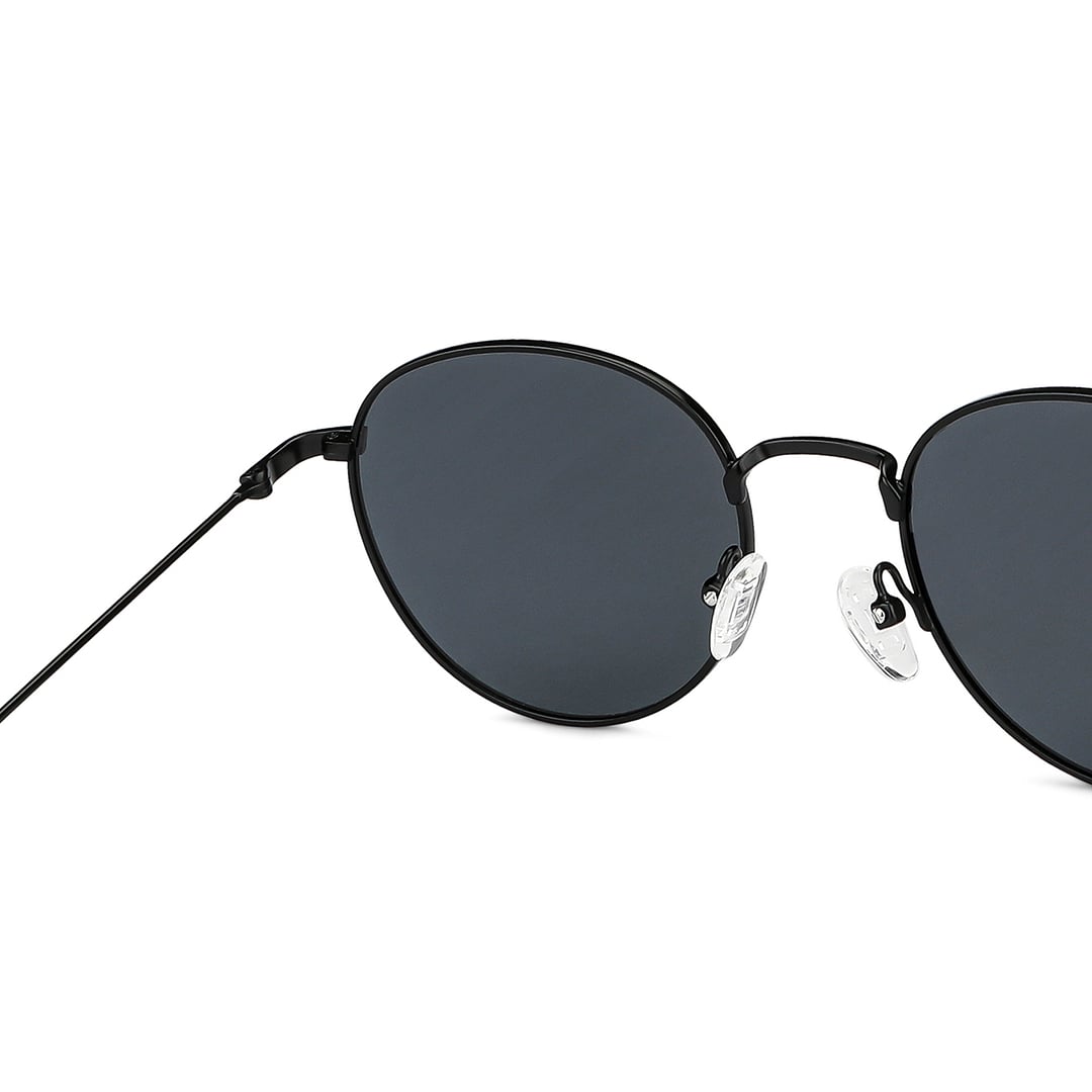 Vincent Chase Polarized Black Full Rim Round right side