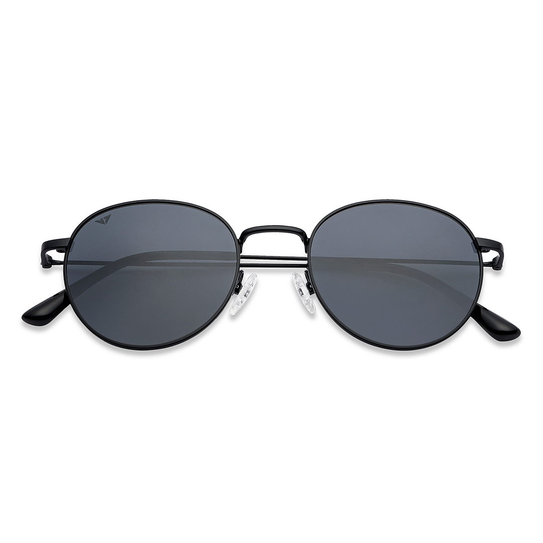 Vincent Chase Polarized Black Full Rim Round left side