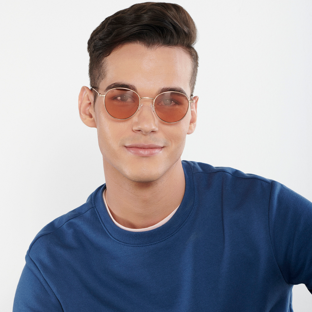 Vincent Chase Online Gold Full Rim Round left side