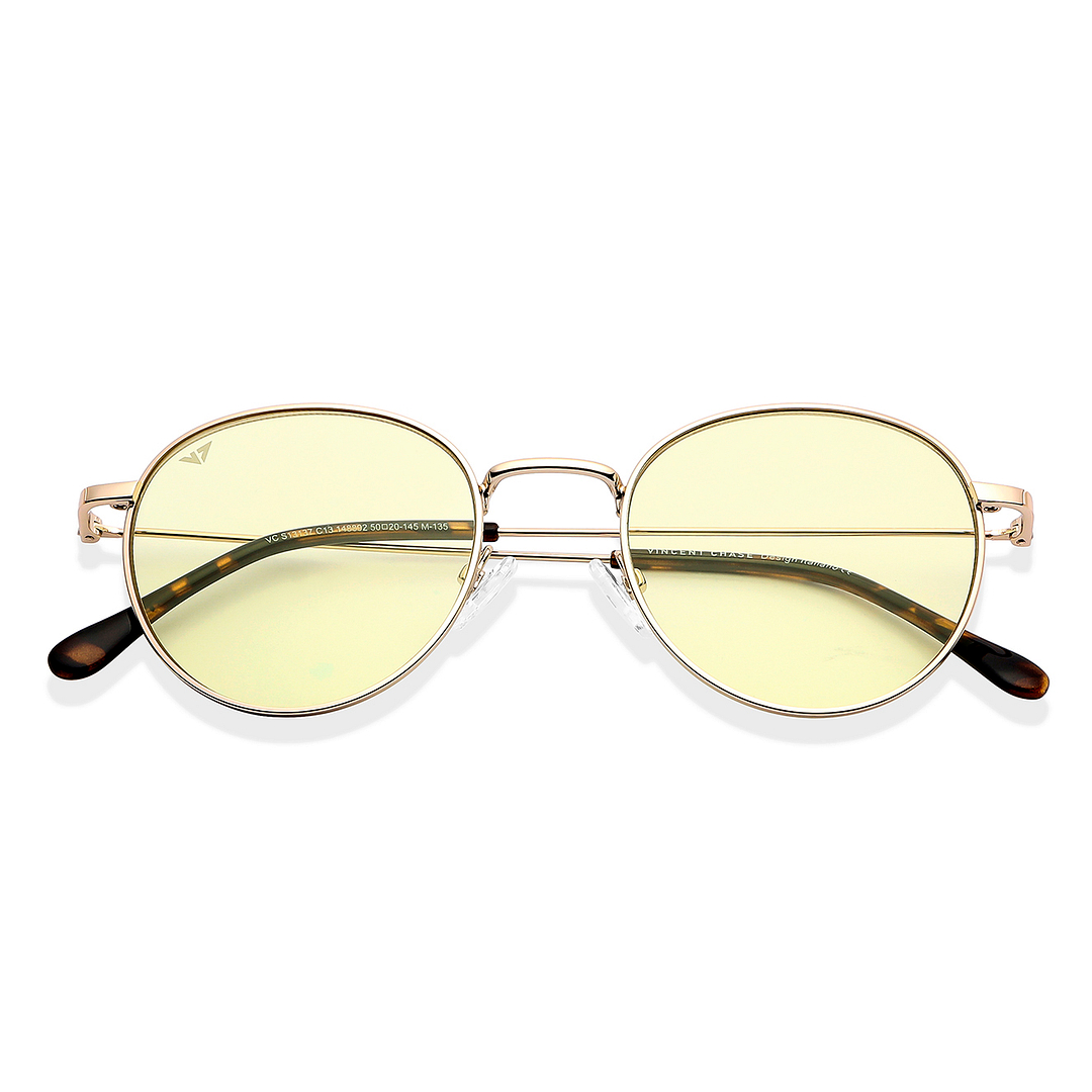 Vincent Chase Online Gold Full Rim Round left side
