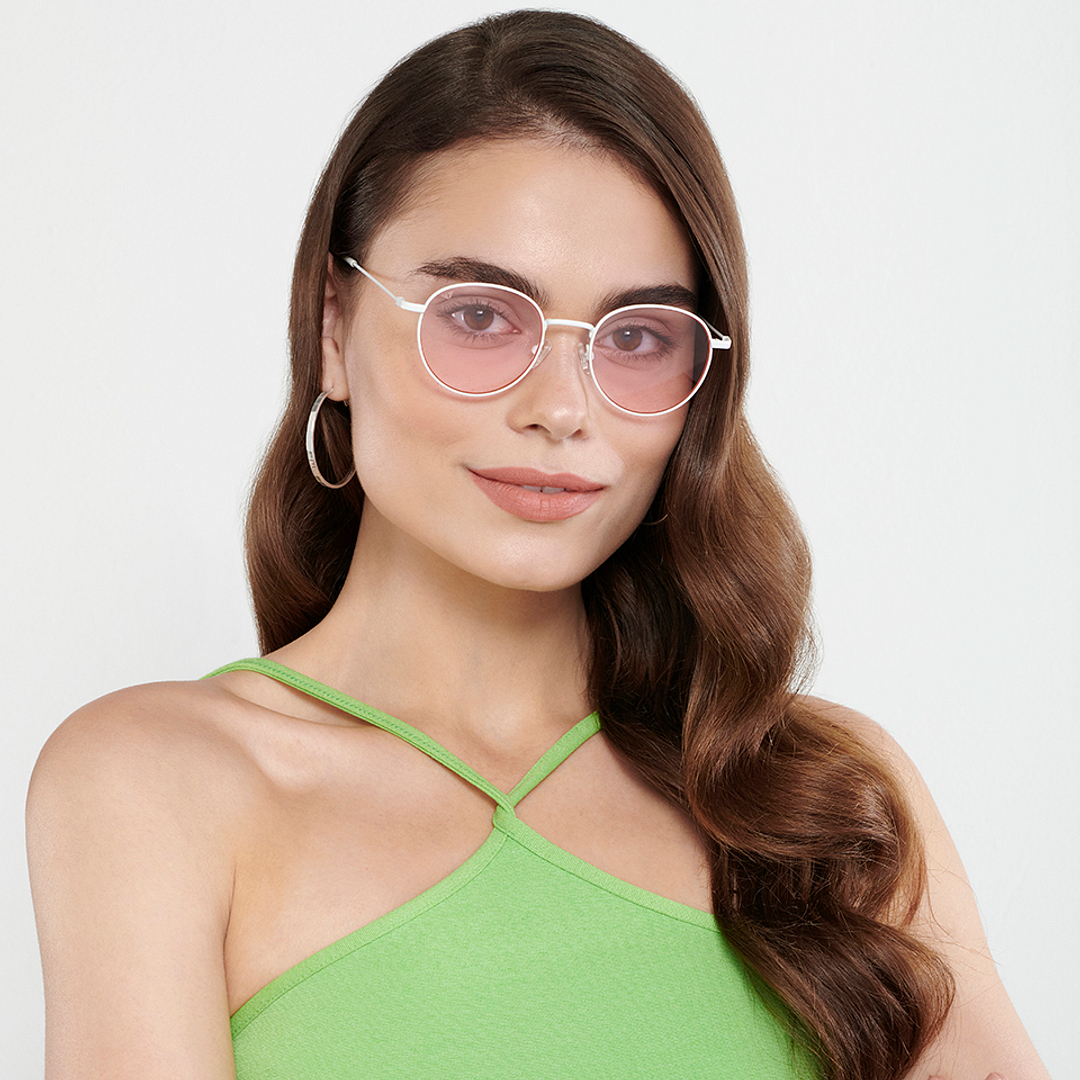 Vincent Chase Online White Full Rim Round right side