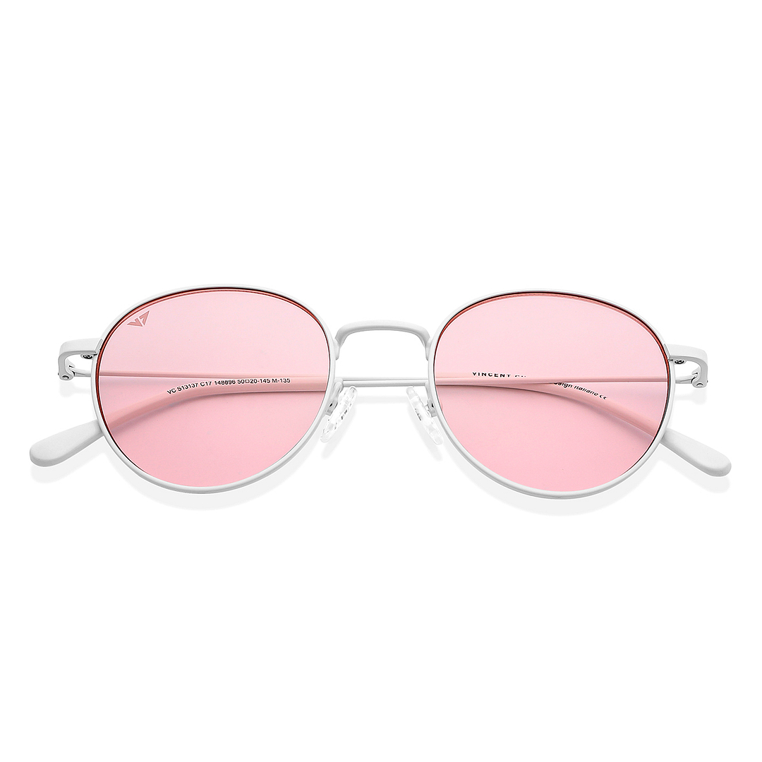 Vincent Chase Online White Full Rim Round left side