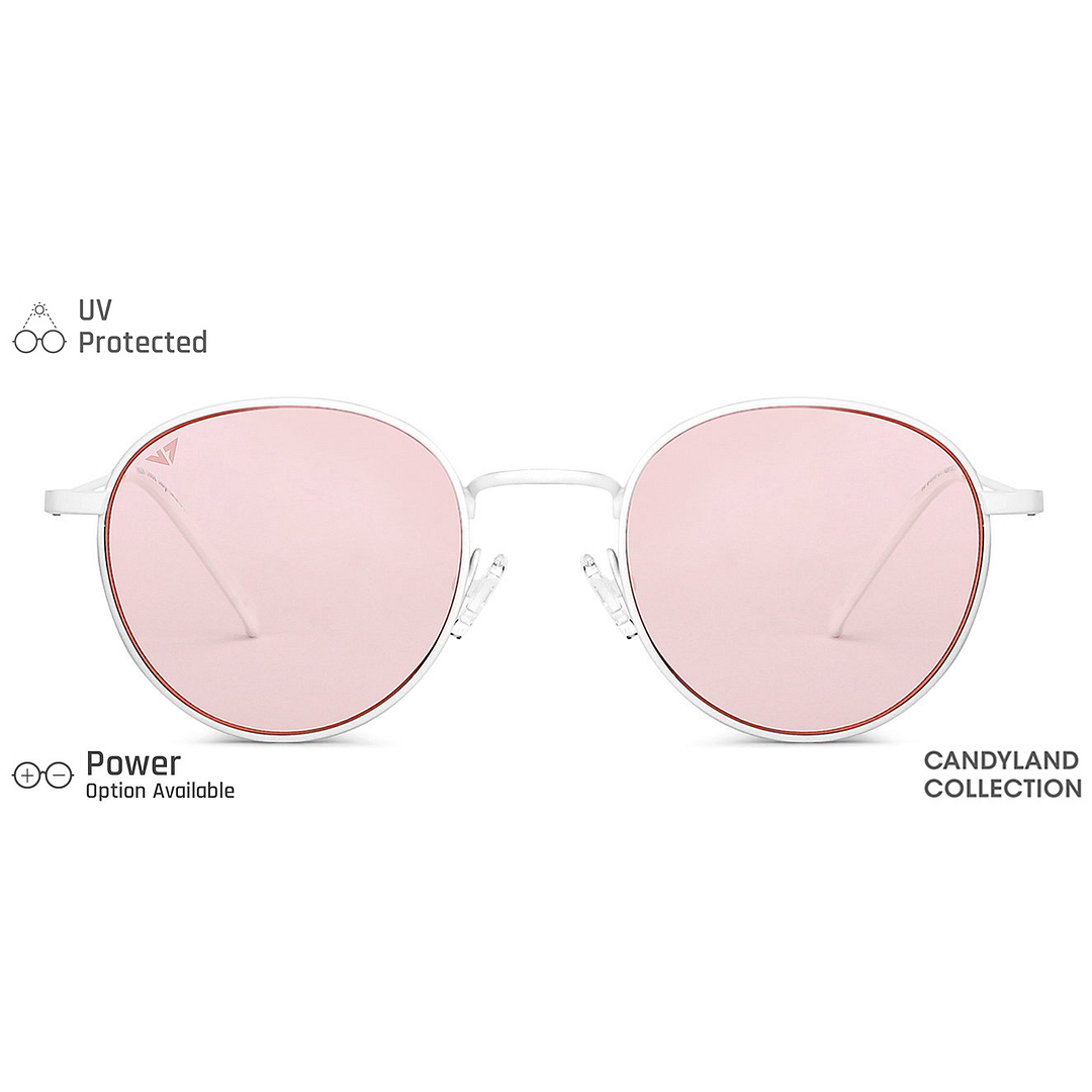 Vincent Chase Online White Full Rim Round left side